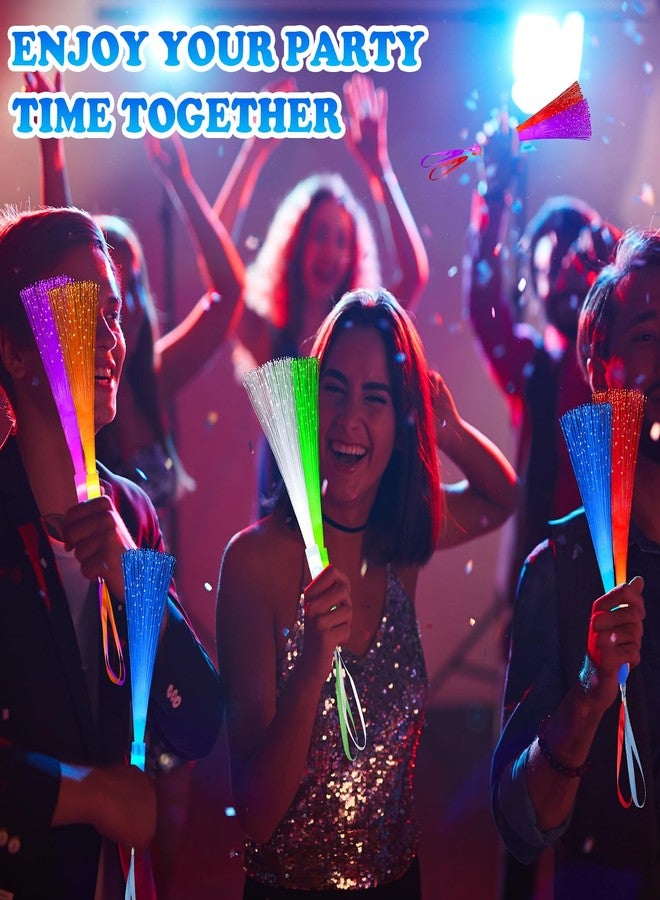 Wondrus 6 Pack Glow Sticks Toys Party Favors Supplies for Kids, Light Up Fiber Optic Wand Sparklers Fireworks Sticks for Toddlers, Neon Accessories Decorations for Mardi Gras,Carnival,Wedding,Birthday,Camping - Image 4